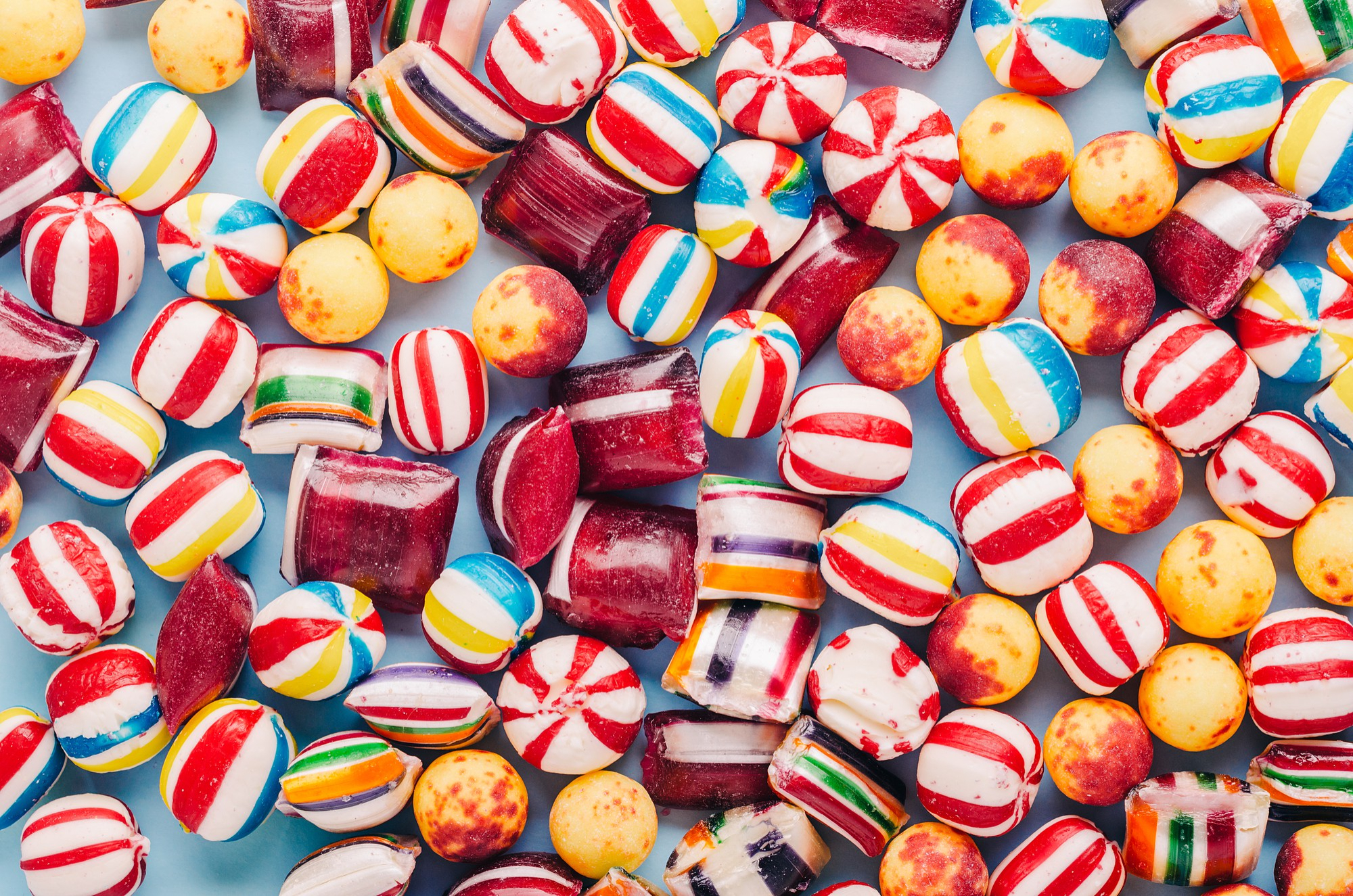 caramelos con azúcar